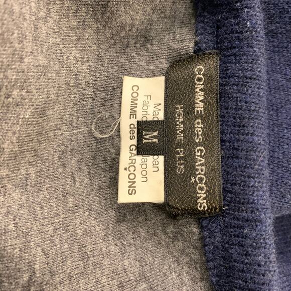 COMME des GARCONS Size M Navy Solid Wool Blend Pullover - Picture 5 of 7